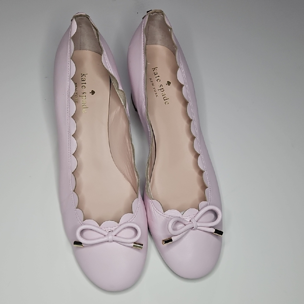 Kate Spade Blush Pink Scalloped Loafers